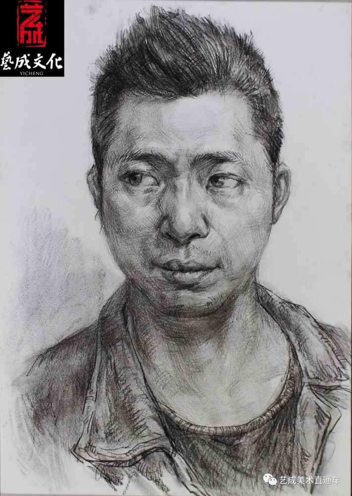 广州美术高考班带大家看看2021届广东艺成二模素描高分卷,61