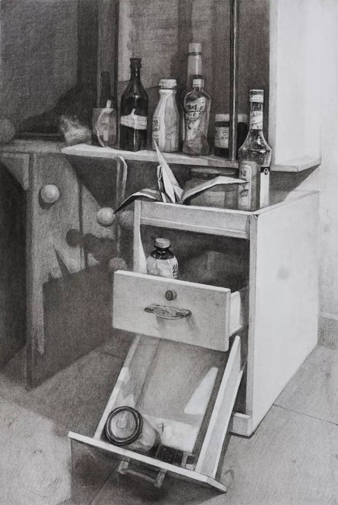 广州画室排名前三画室整理：18年西安美术学院素描留校作品,17