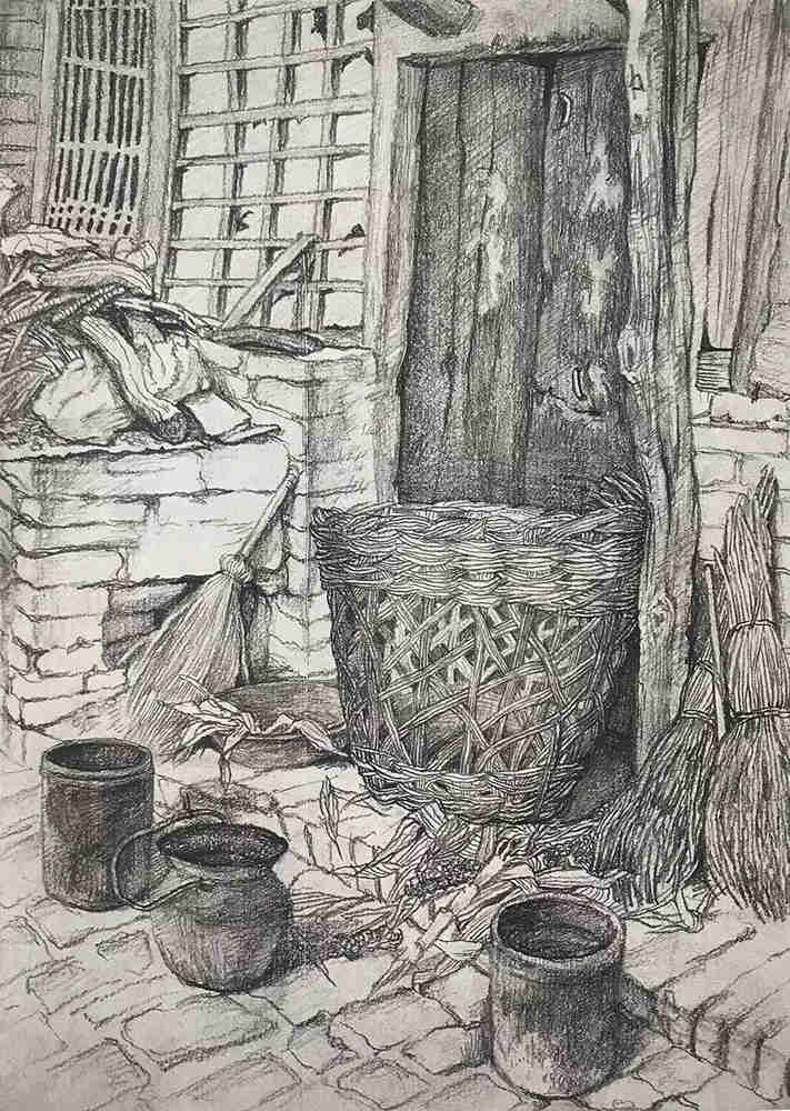 广州前十画室带你看看中央美院附中生活速写中的那些精品,19