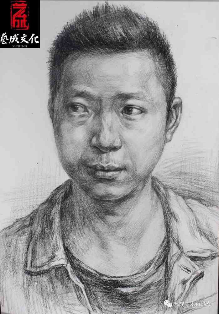广州美术高考班带大家看看2021届广东艺成二模素描高分卷,60