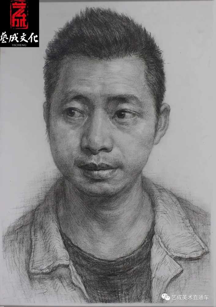 广州美术高考班带大家看看2021届广东艺成二模素描高分卷,19