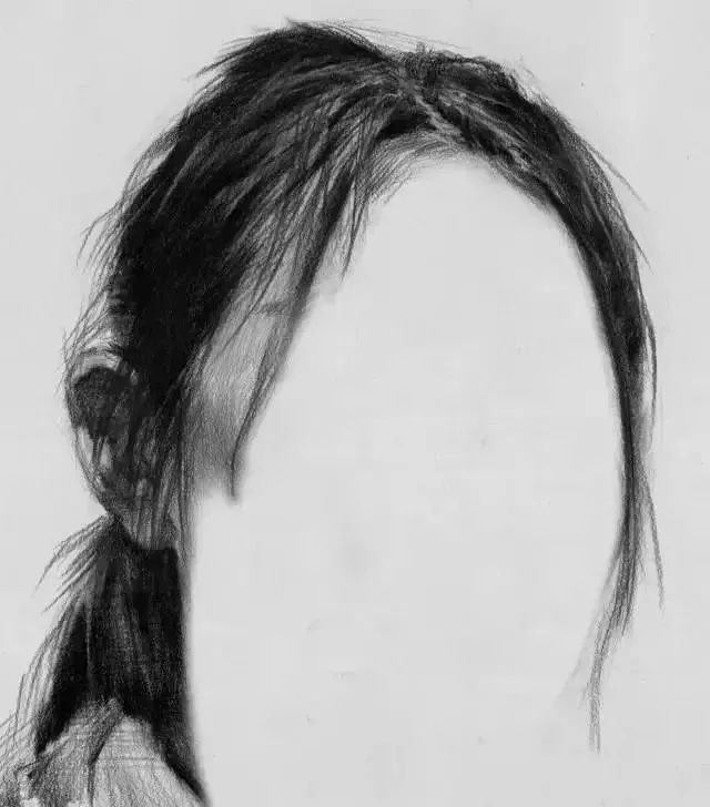  广州画室排名前三画室教你如何让你的素描头发看起来不死板粗糙有质感,13