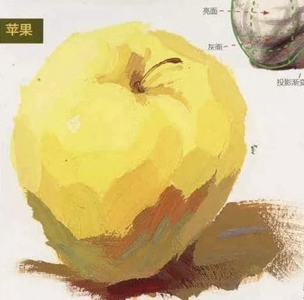 全网最全面的 “苹果” 色彩静物广州艺考画室教程！,12