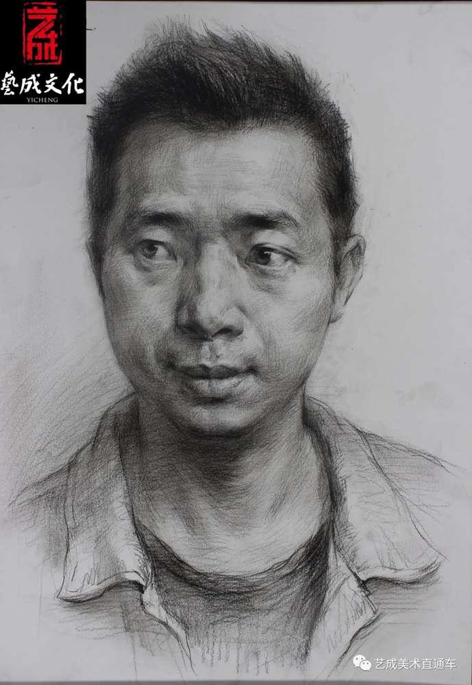 广州美术高考班带大家看看2021届广东艺成二模素描高分卷,18