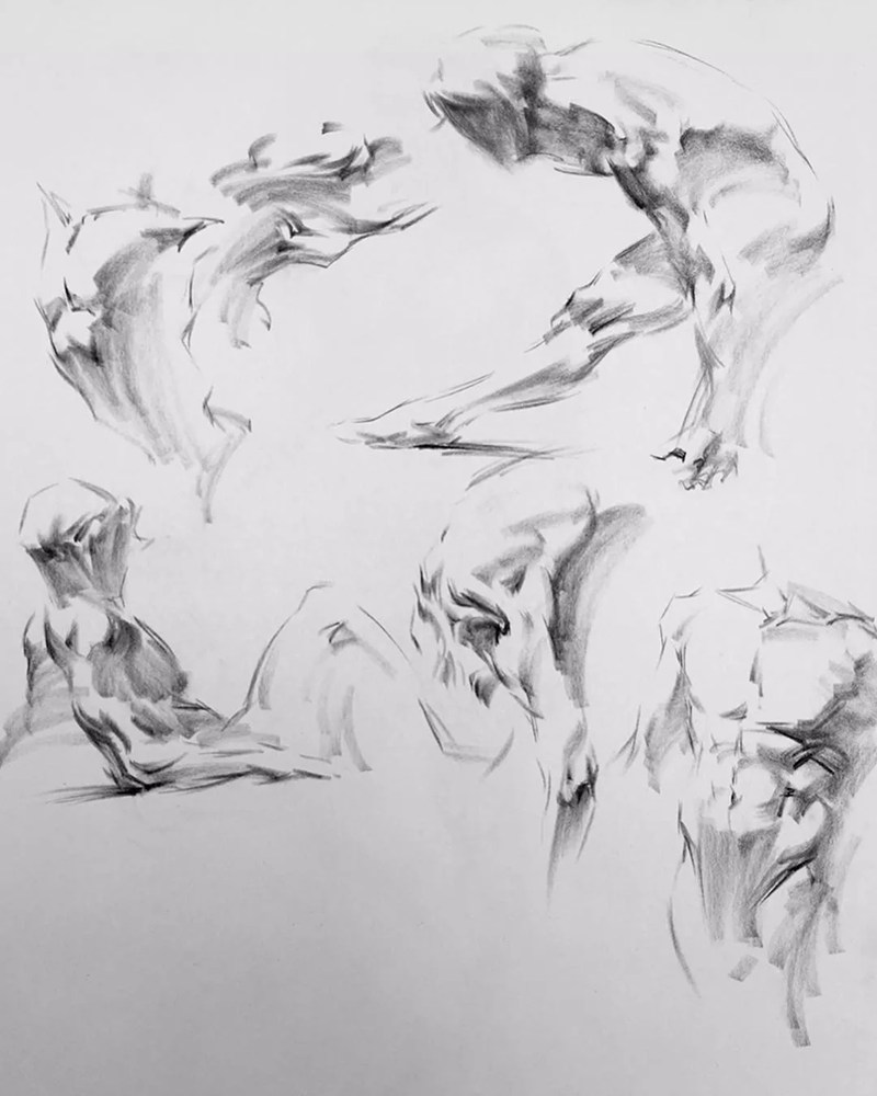 绝妙的炭笔素描，广州画室排名前三画室都炭为观止,18