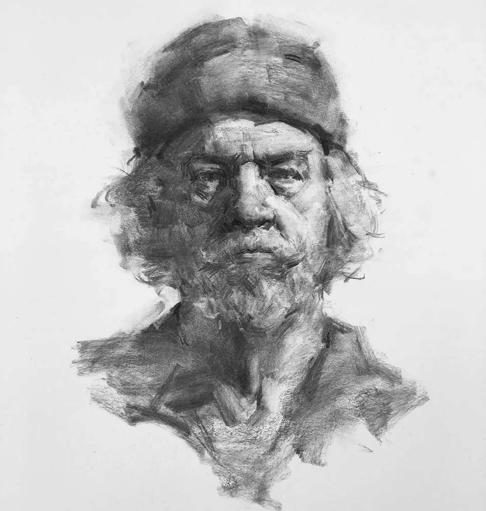 绝妙的炭笔素描，广州画室排名前三画室都炭为观止,03