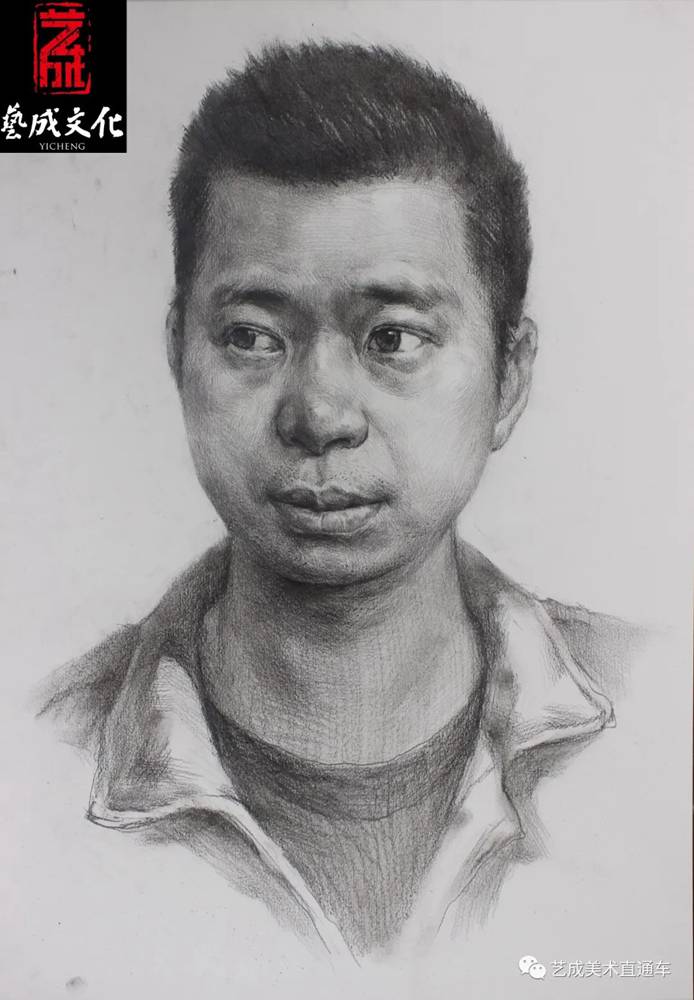 广州美术高考班带大家看看2021届广东艺成二模素描高分卷,46
